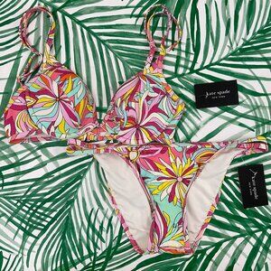 NWT Kate Spade New York Anemone Floral Bikini Set Size XS